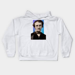 American Writer Edgar Allan Poe illustration Kids Hoodie